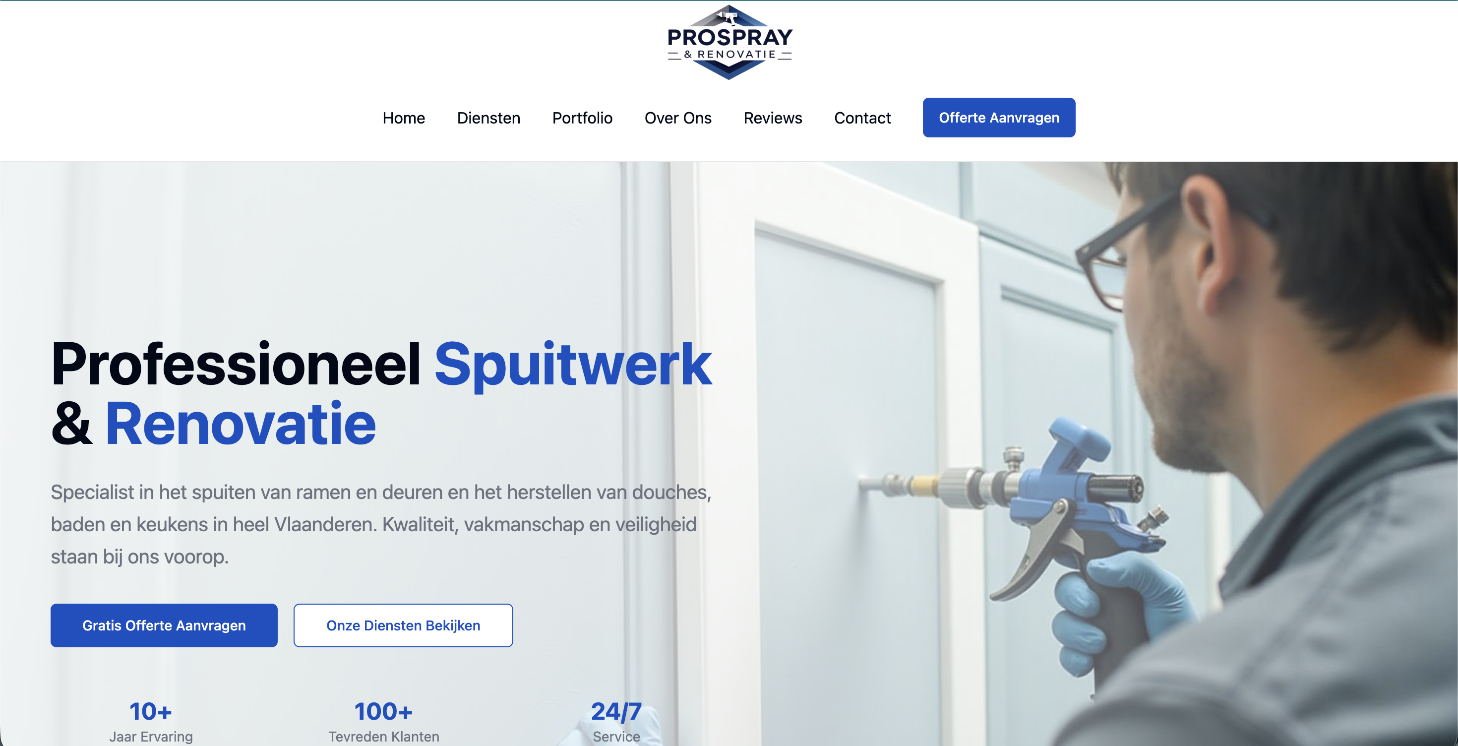 ProSpray Renovatie website